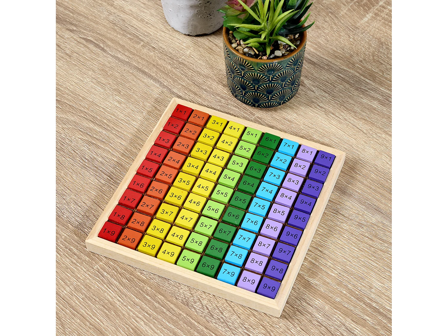 Jeu Je Comprends Les Multiplications Marron, Bleu, Jaune, Rouge, Vert