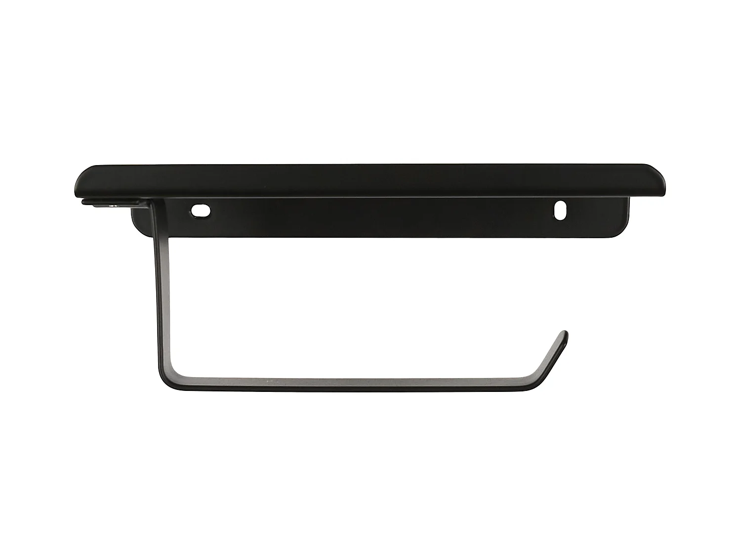 Dérouleur Papier WC avec Support Intégré en Acier Inoxydable Noir M18