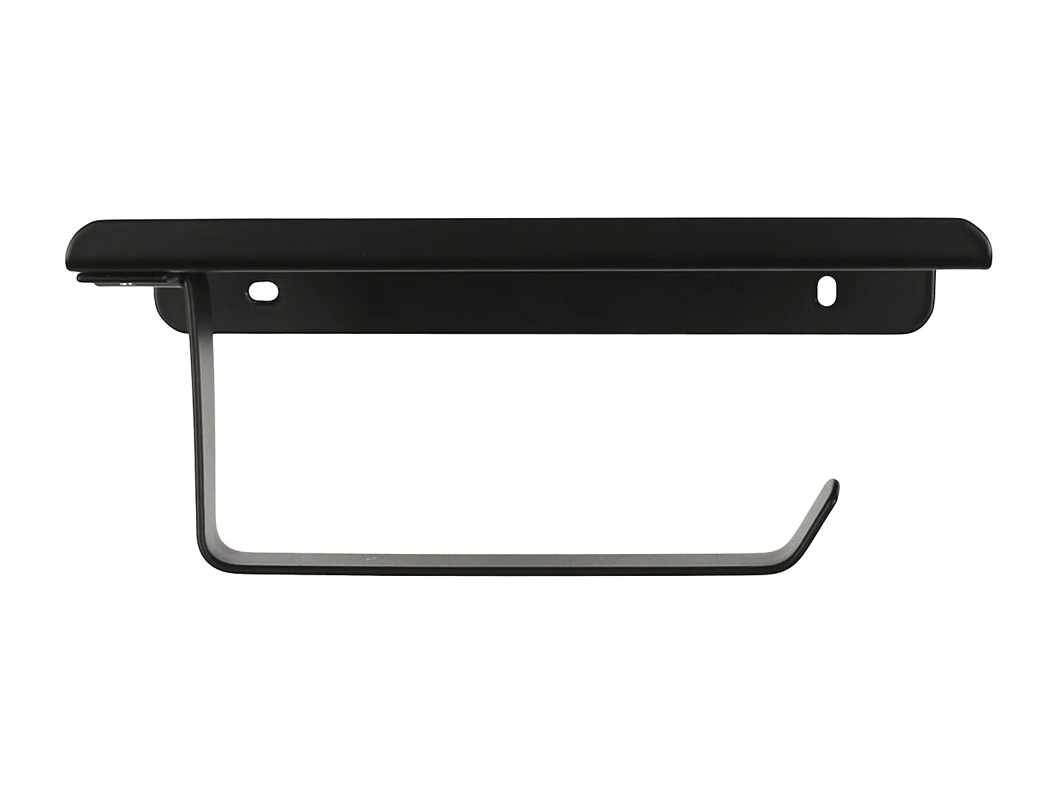 Dérouleur Papier WC avec Support Intégré en Acier Inoxydable Noir M18