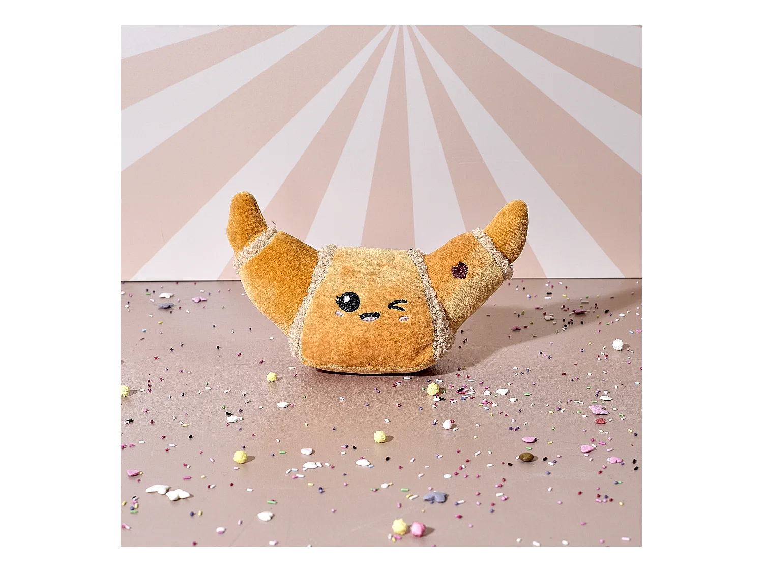 Peluche Croissant 14.5cm Marron