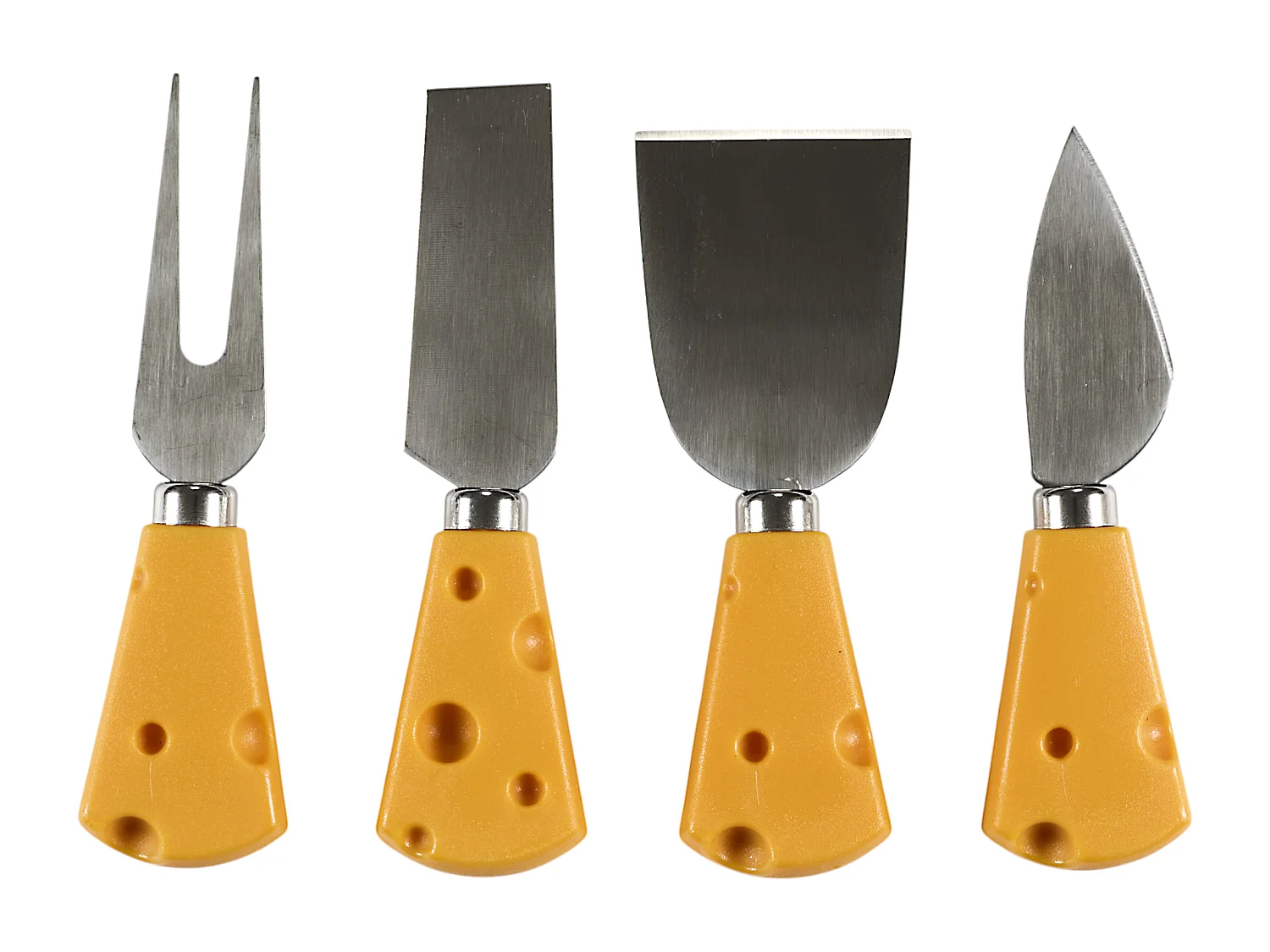 Couteau A Fromage X4 Jaune