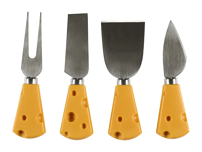 Couteau A Fromage X4 Jaune