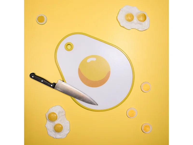 Planche A Decouper Oeuf Vert, Jaune