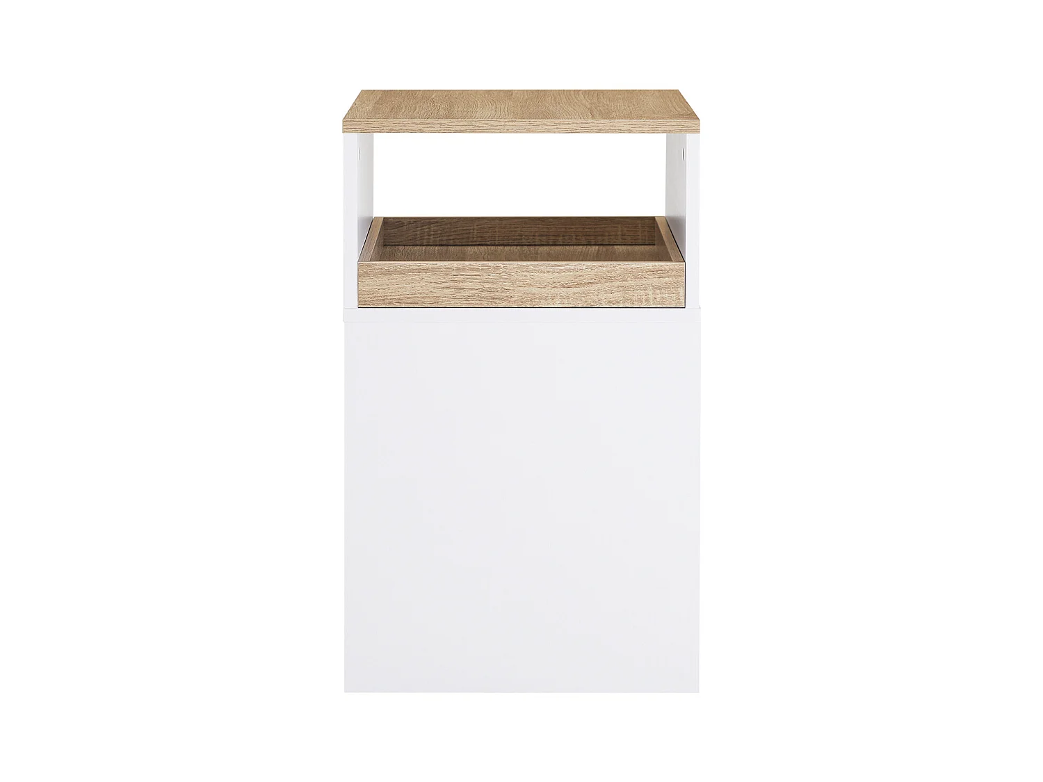 SoBuy Caisson de Bureau Mobile Tiroir Amovible Compartiments Mélaminé Blanc 400x460x860mm