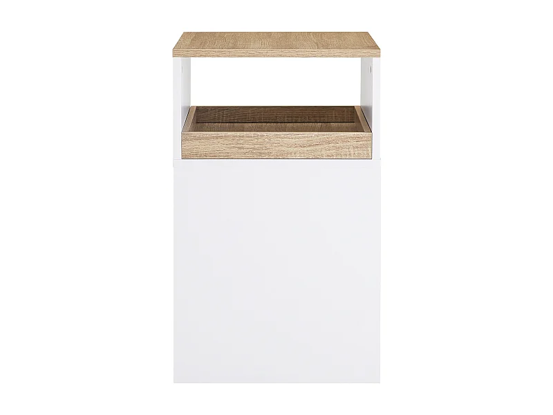 SoBuy Caisson de Bureau Mobile Tiroir Amovible Compartiments Mélaminé Blanc 400x460x860mm