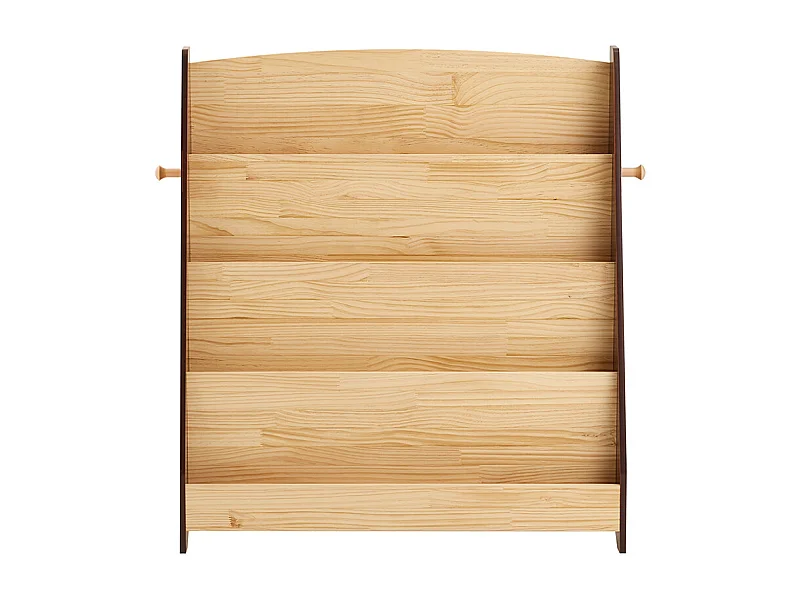 SoBuy Estante Montessori para crianças com 4 compartimentos e 2 ganchos caixas de brinquedos natural 91x30x89 cm