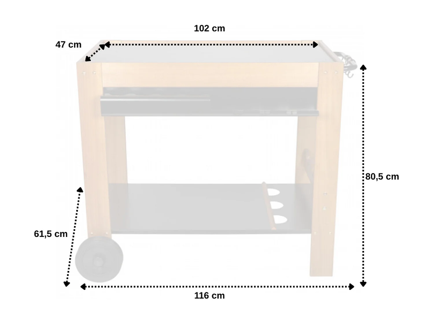 Credenza Savannah per piastra