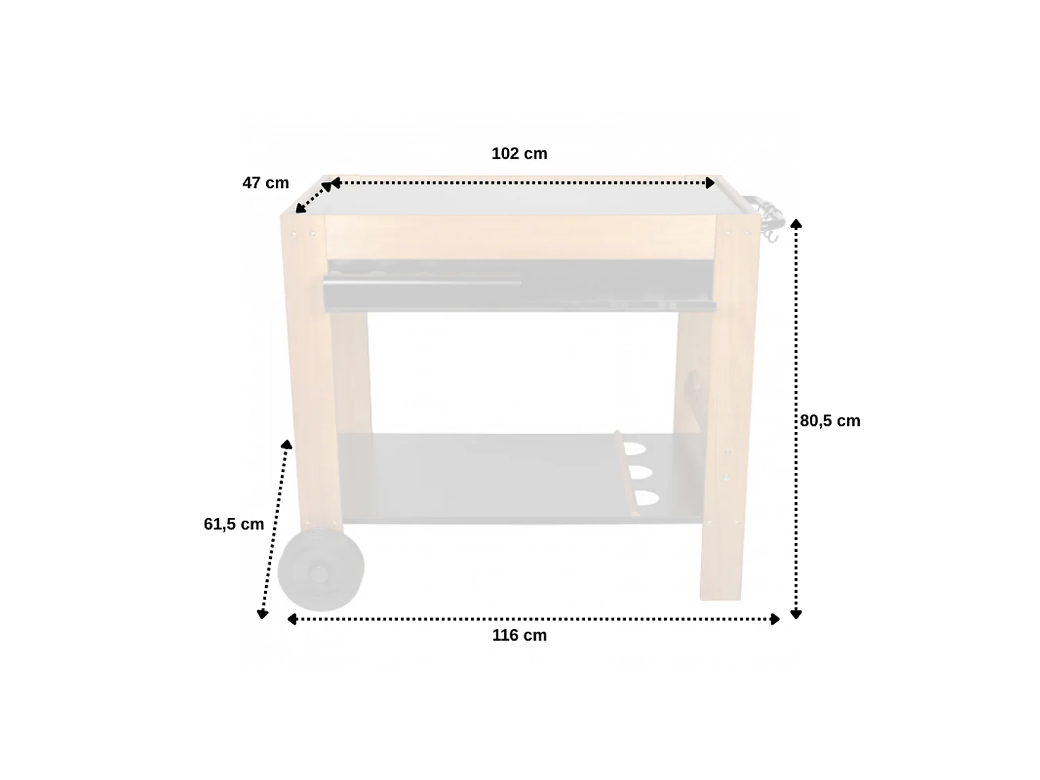 Savannah dressoir voor bakplaat