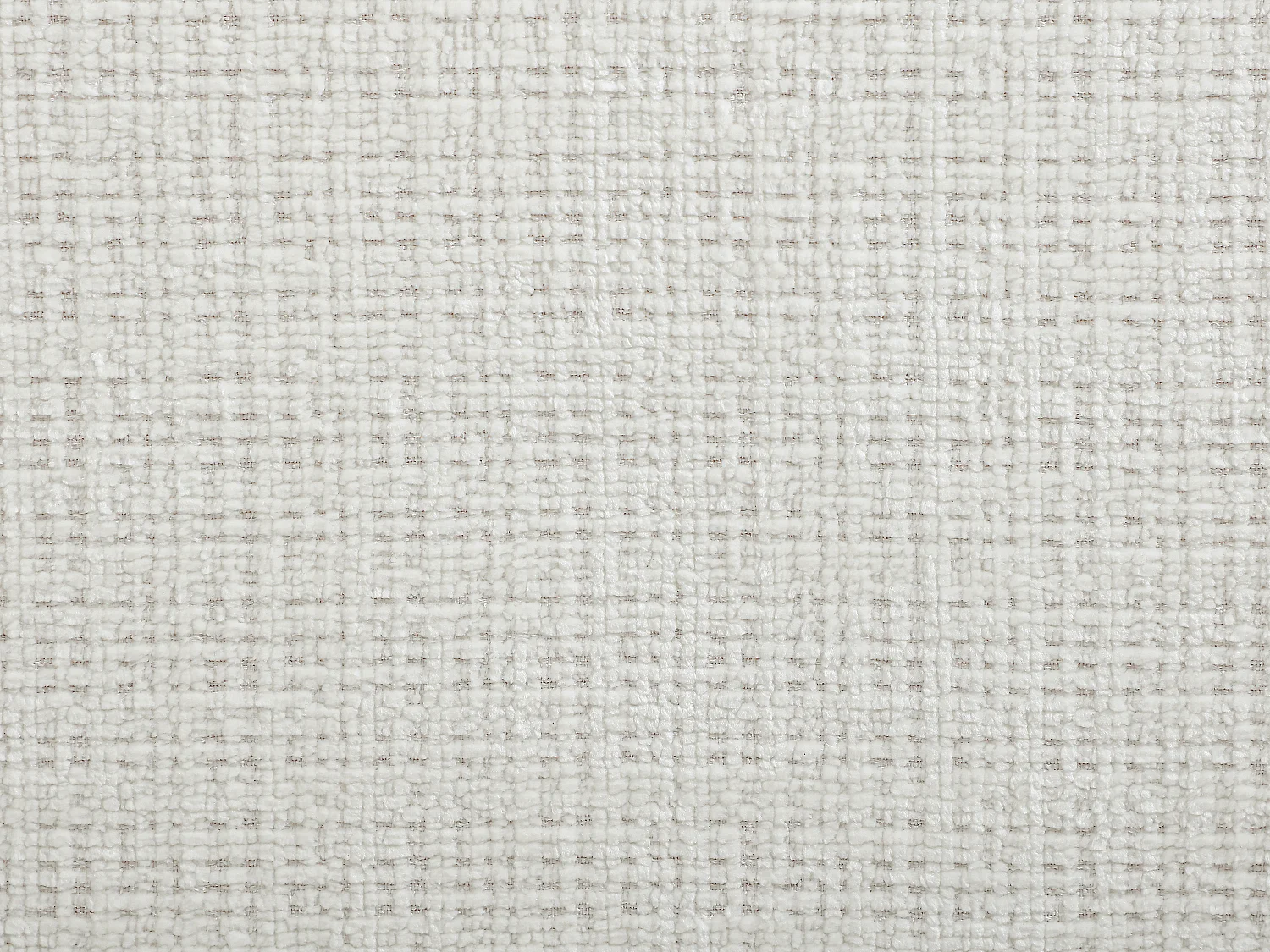 Canapé d'angle droit en tissu chenille blanc cassé ANELKO