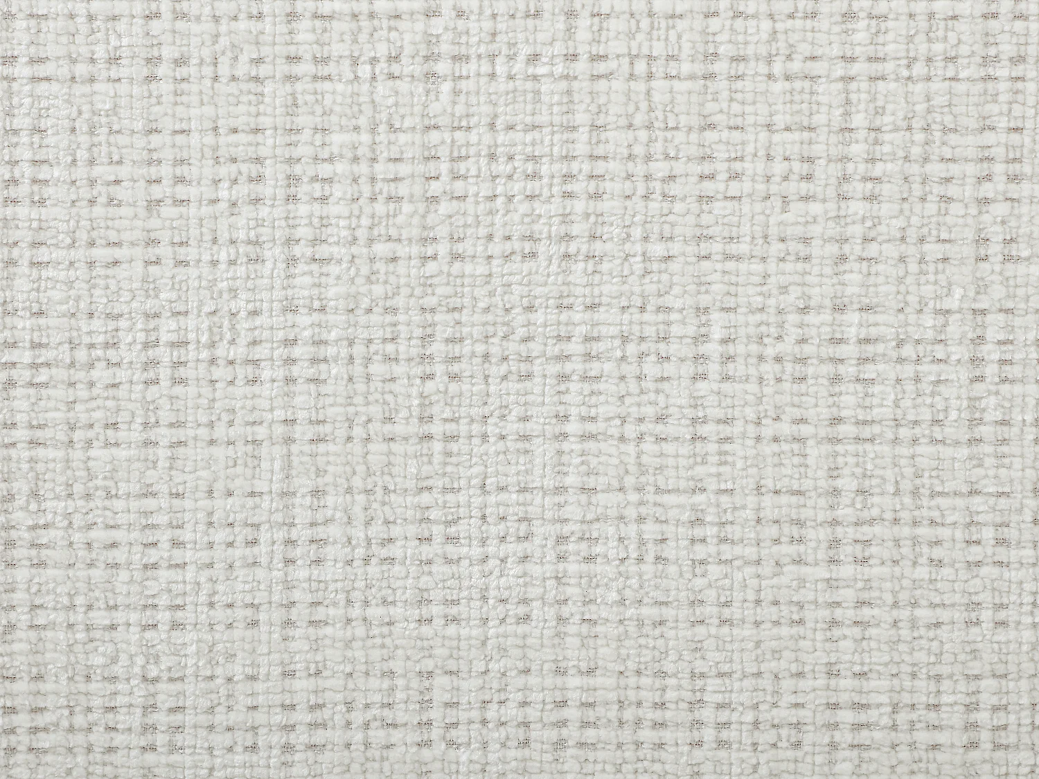 Canapé d'angle gauche en tissu chenille blanc cassé ANELKO