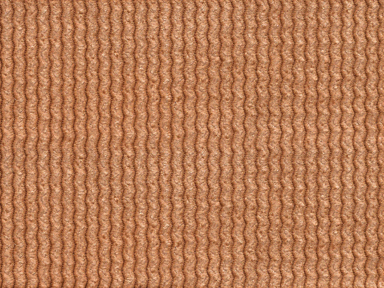 Canapé 3 places en velours côtelé fines côtes terracotta POGNI de Maison Céphy