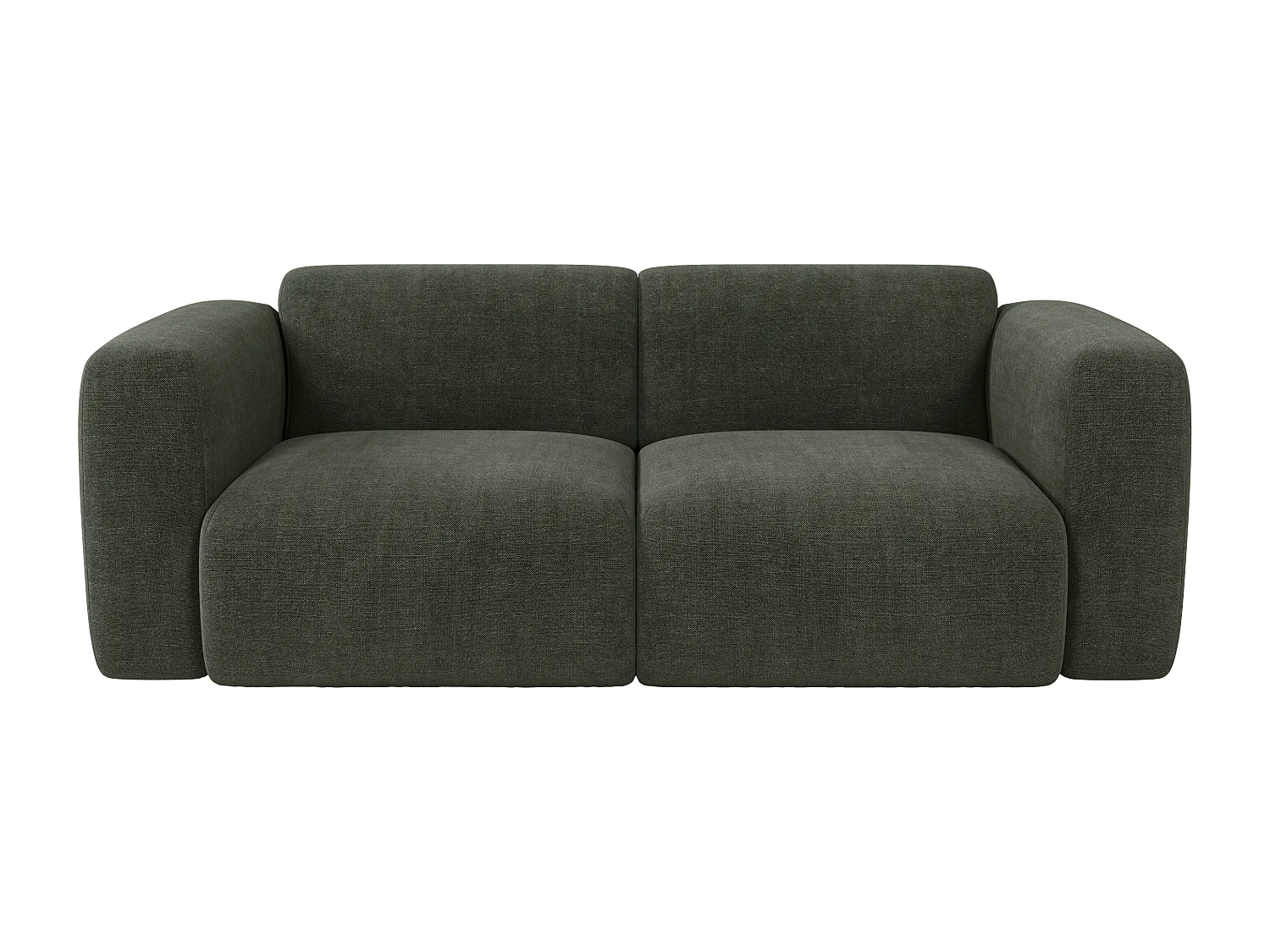 Canapé 3 places en tissu vert POGNI de Maison Céphy
