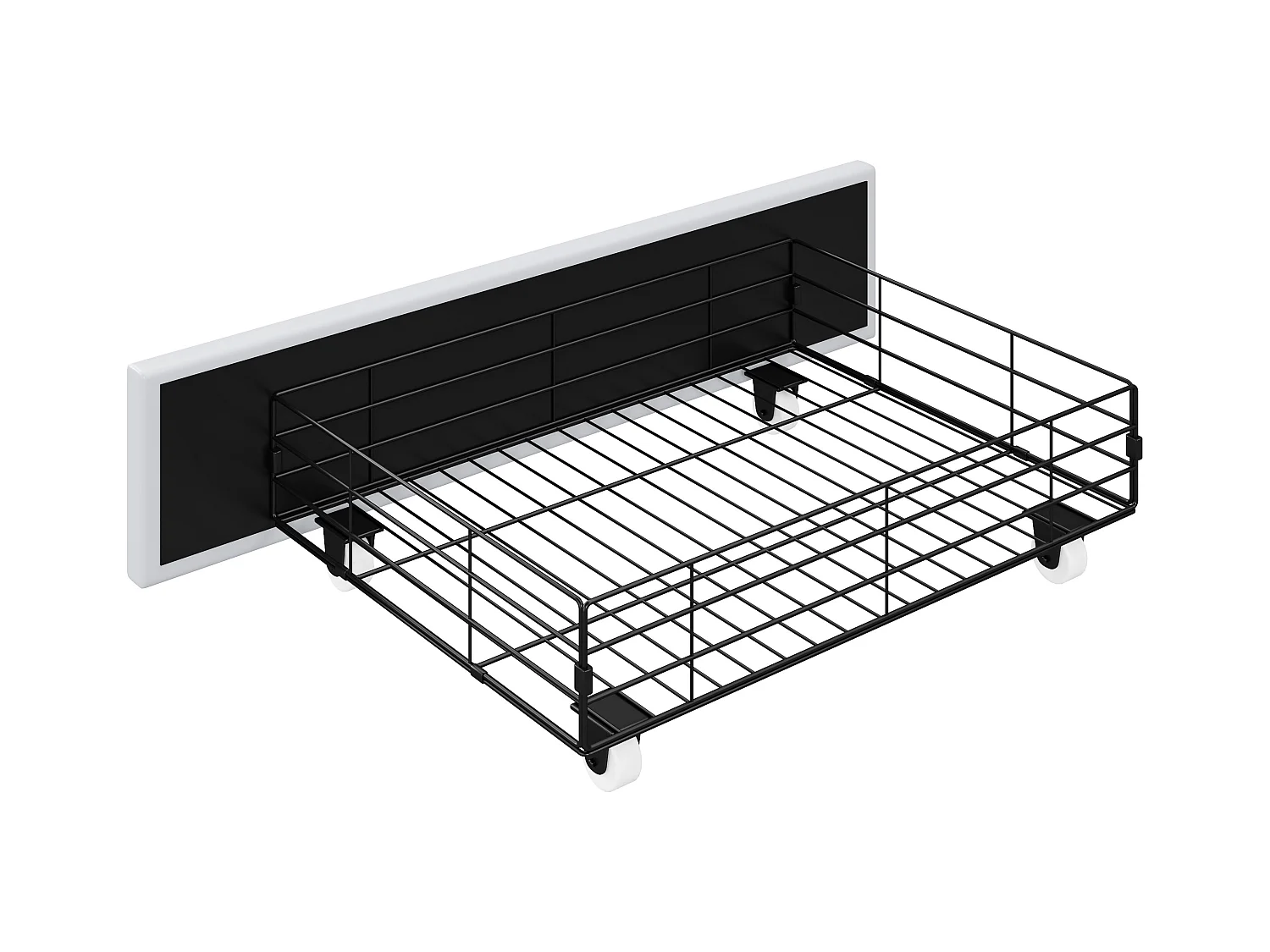 Lit 160 x 200 cm Multifonction avec LED, Port USB, Tiroirs, Cadre en Fer, en Similicuir Blanc