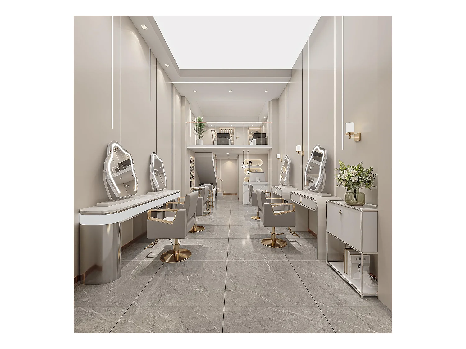 Miroir Maquillage LED Nuage 58x50cm, Hollywood, Rotation 180°, 3 Modes, Luminosité Réglable, Contrôle Tactile, Table ou Mur, Blanc