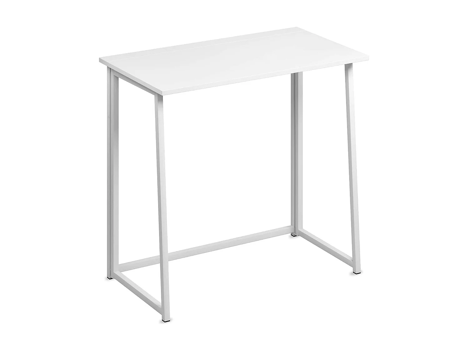 Table de Bureau Pliante Bureau Informatique Pliable Petit Table d'Ordinateur pour Bureau Domicile 80 x 45 x 74 cm - Blanc