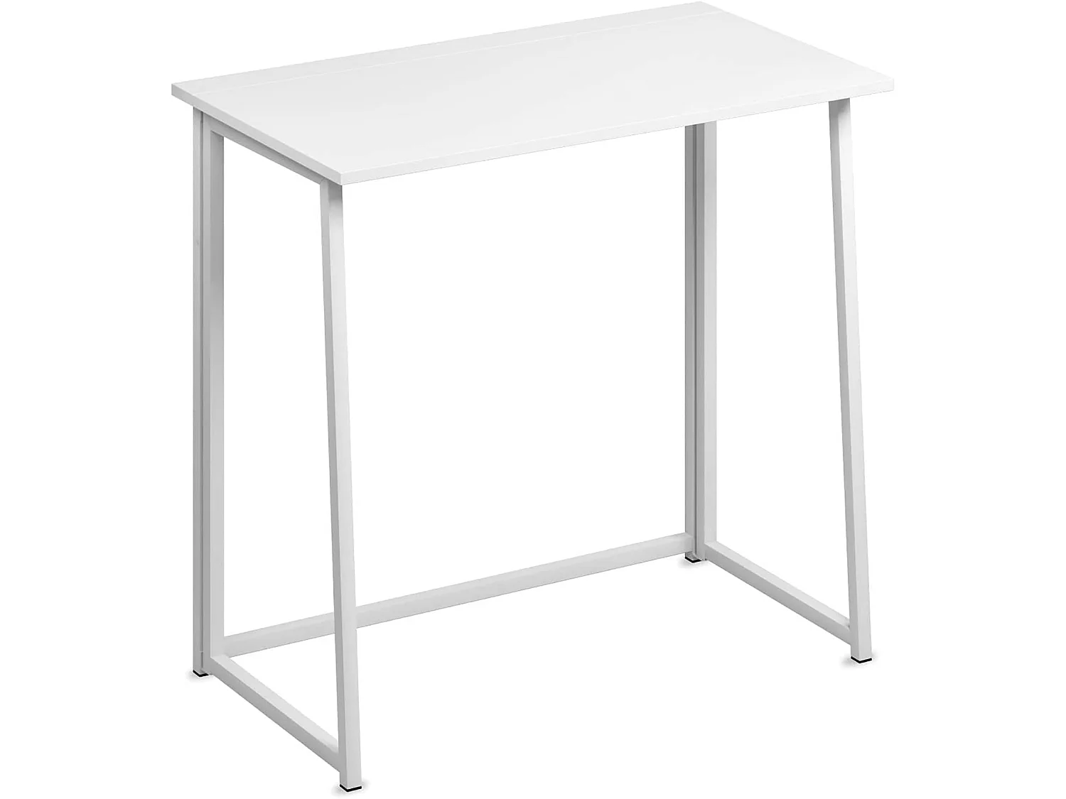 Table de Bureau Pliante Bureau Informatique Pliable Petit Table d'Ordinateur pour Bureau Domicile 80 x 45 x 74 cm - Blanc