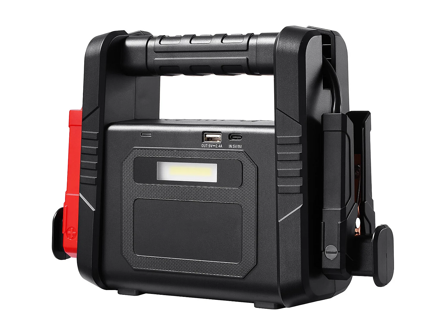 Booster Batterie Voiture SucceBuy, 4000 A, Démarreur de Batterie Voiture Portable avec Câbles de Démarrage, Écran LCD, Lumière LED, Boîte de Démarrage au Lithium