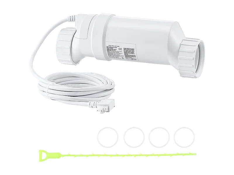 Sistema de Cloración SucceBuy de Agua Salada, para Piscinas Enterradas de 151,4 kL, Célula de Cloración de Piscina, Compatible con Hayward W3T-Cell-15 (T15)