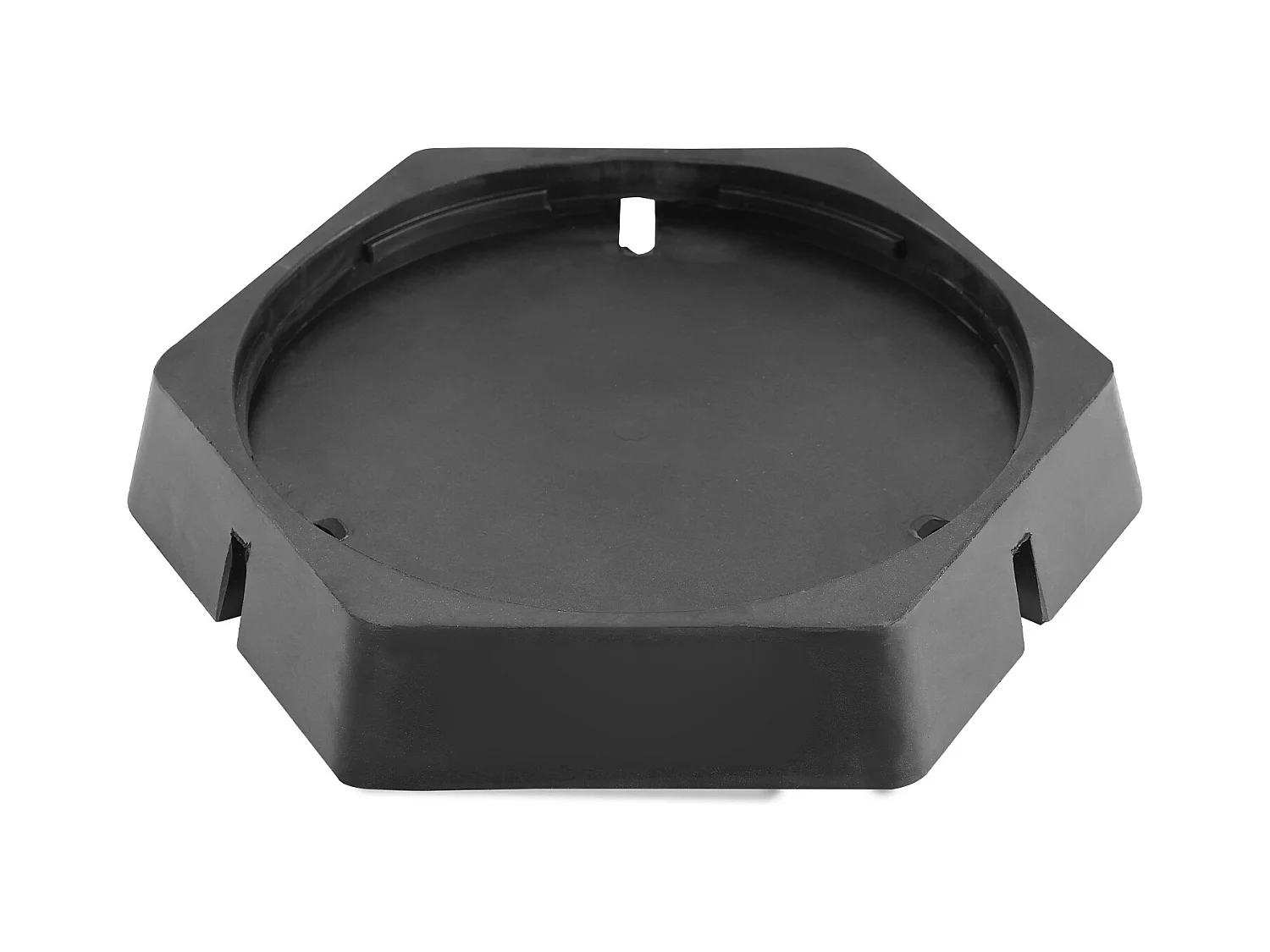 Lot de 6 Patins SucceBuy pour Cric de Caravane Camping-car en Caoutchouc, Stabilisateur de Cric Fixé de Manière Permanente Rond 22,8 cm, Capacité 2268 kg