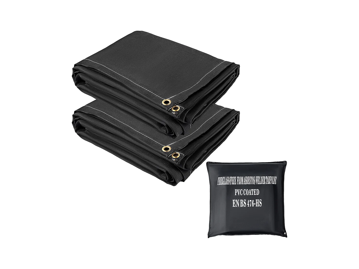 Couverture de Soudage Ignifuge SucceBuy, Lot de 2, Couverture Anti-feu d'Urgence, 1,83 x 3,05 m, Couverture Anti-incendie en Fibre de Verre