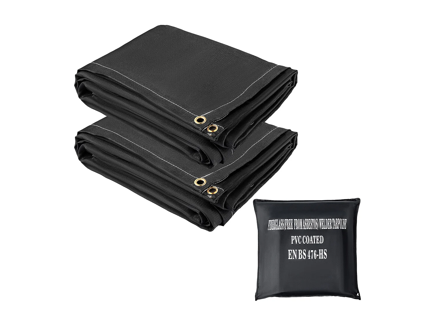 Couverture de Soudage Ignifuge SucceBuy, Lot de 2, Couverture Anti-feu d'Urgence, 1,83 x 3,05 m, Couverture Anti-incendie en Fibre de Verre