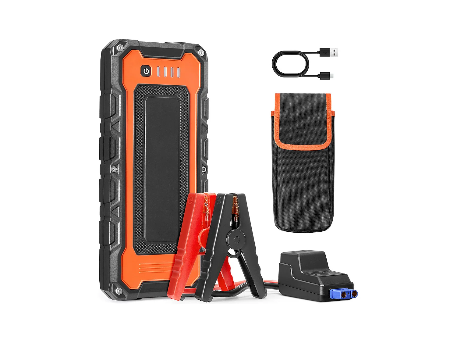 Booster Batterie Voiture SucceBuy, 3000 A, Démarreur de Batterie Voiture Portable avec Câbles de Démarrage, Écran LCD, Lumière LED, Boîte de Démarrage au Lithium