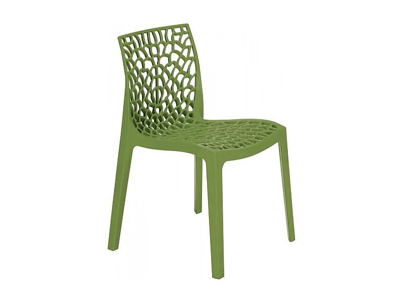 SET 2 SEDIE DESIGN Cucina Bar in Polipropilene Impilabili