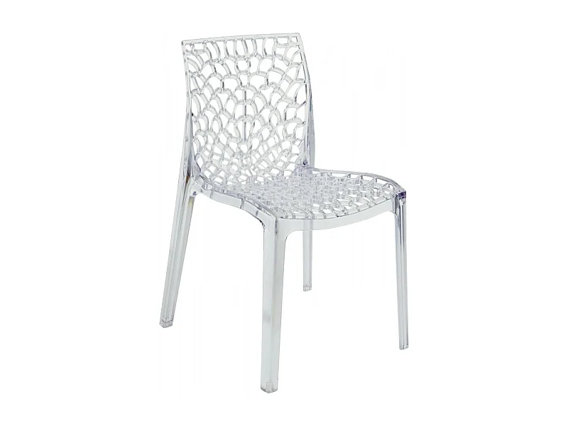 SET 2 SEDIE DESIGN Cucina Bar in Policarbonato Impilabili