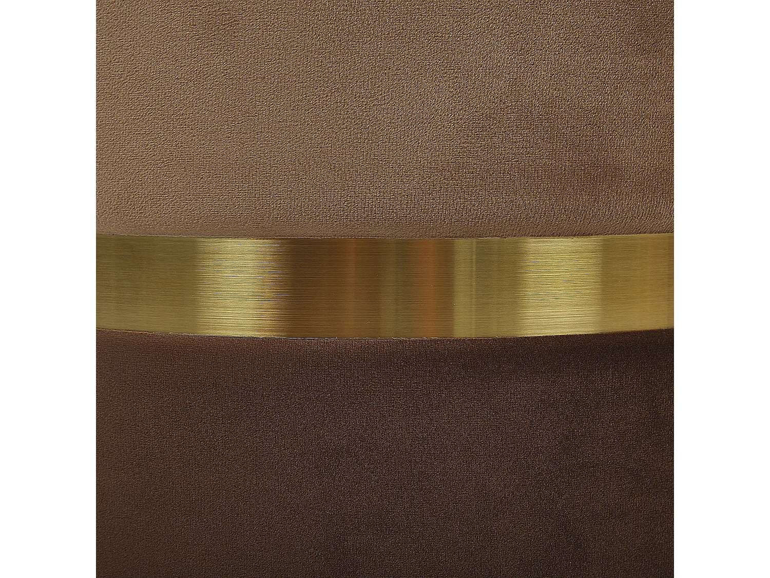 Set van 2 opbergpoefs WICHITA Fluweel Bruin 36/31 cm 36/31 cm 44/39 cm