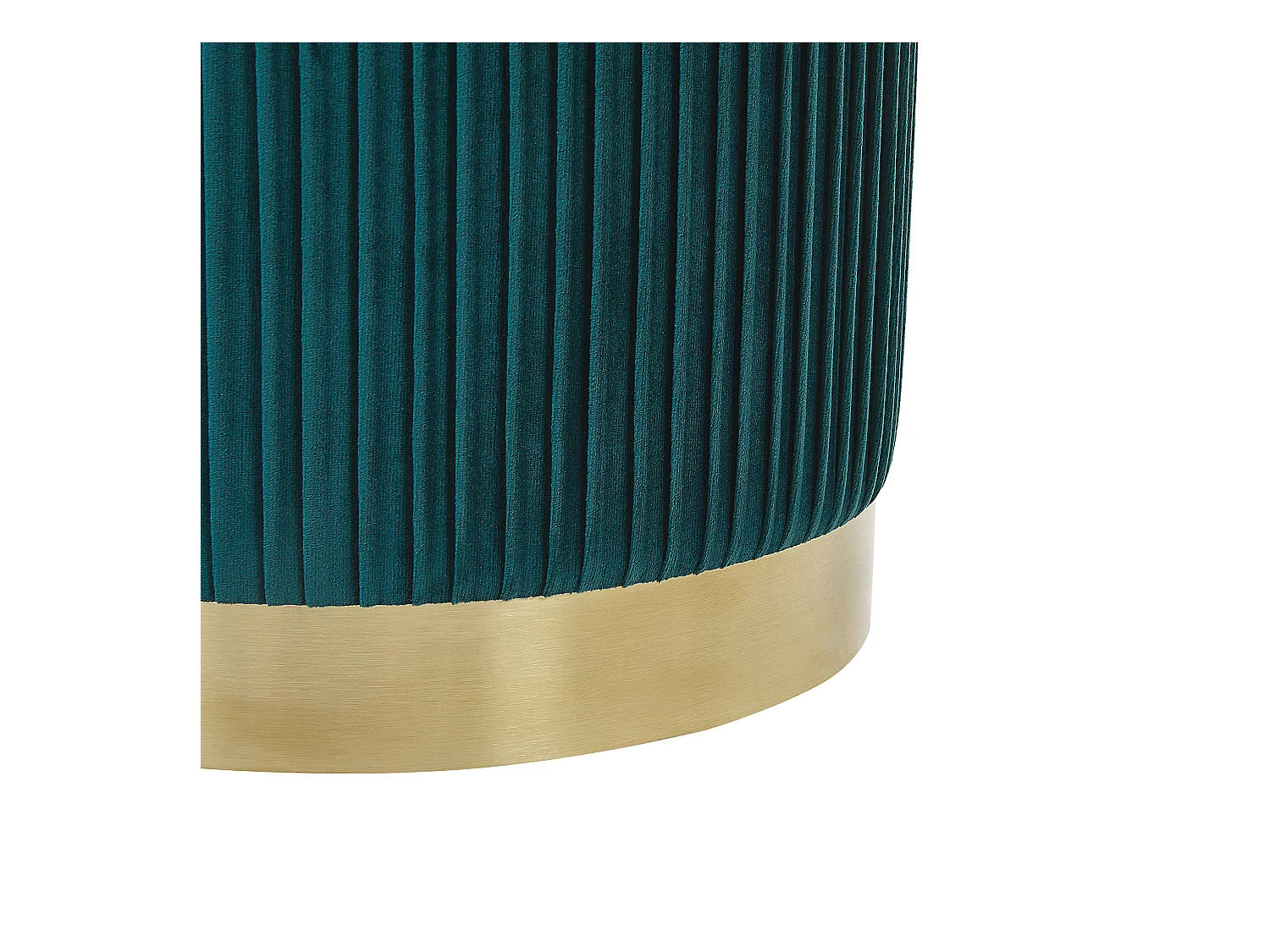 Set van 2 opbergpoefs MIRAMAR Fluweel Blauwgroen 35/31 cm 35/31 cm 44/39 cm