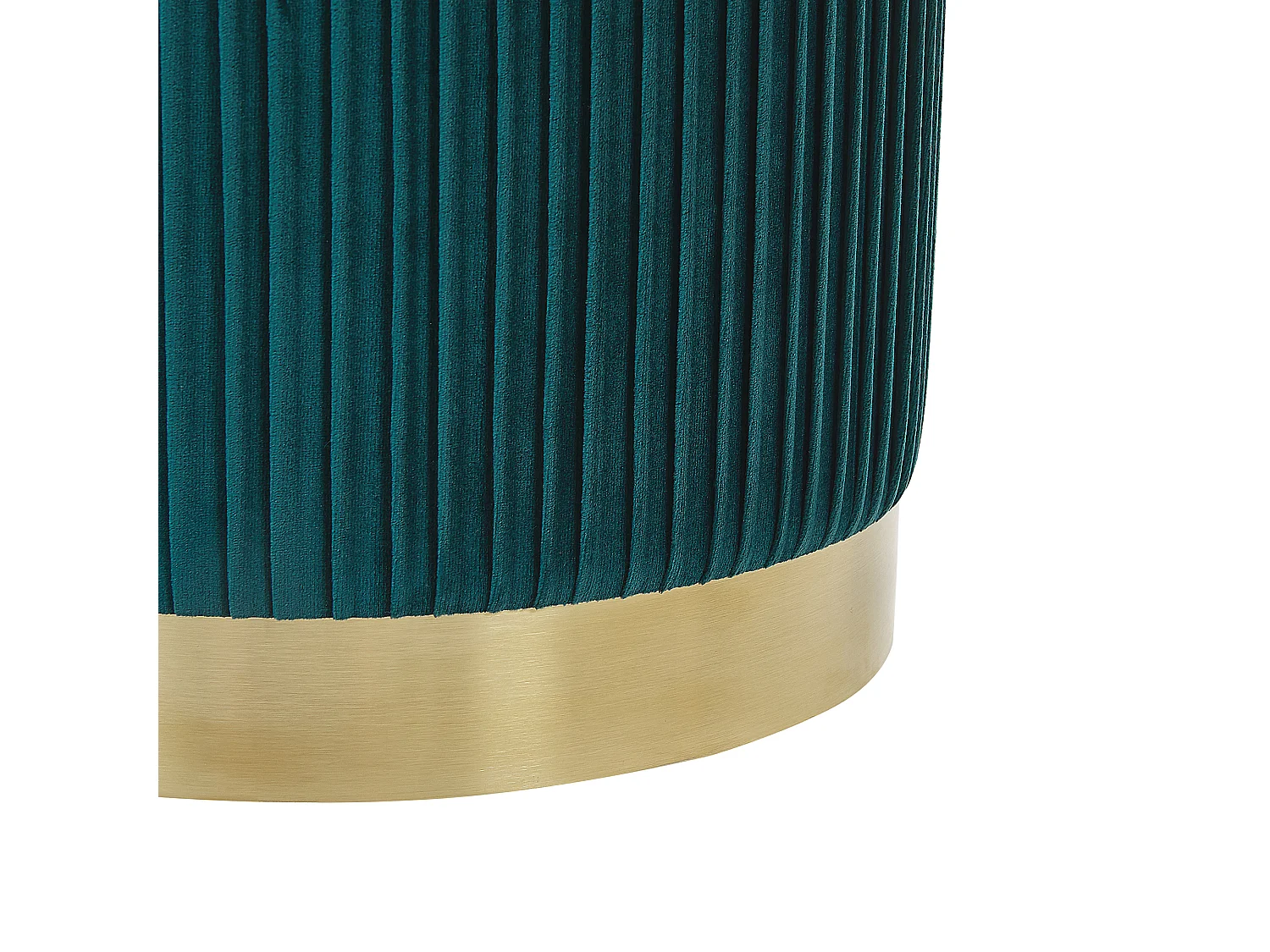 Lot de 2 poufs avec rangement MIRAMAR Velours Bleu paon