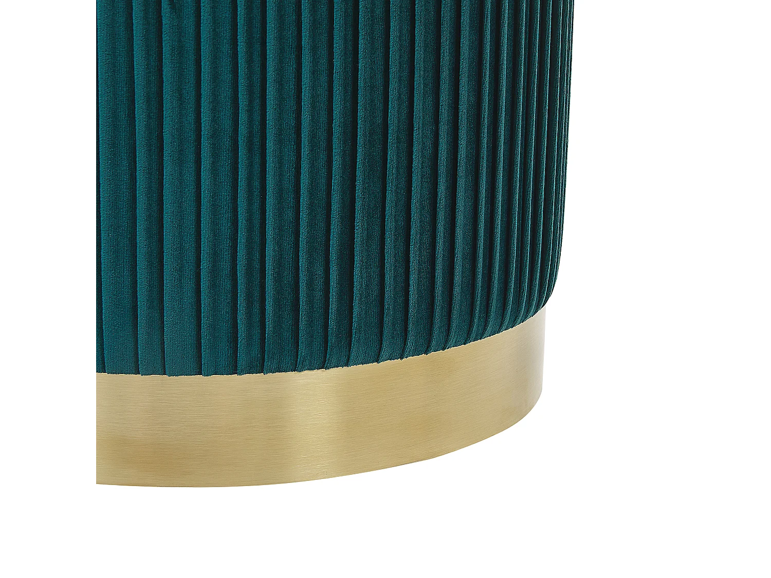 Lot de 2 poufs avec rangement MIRAMAR Velours Bleu paon