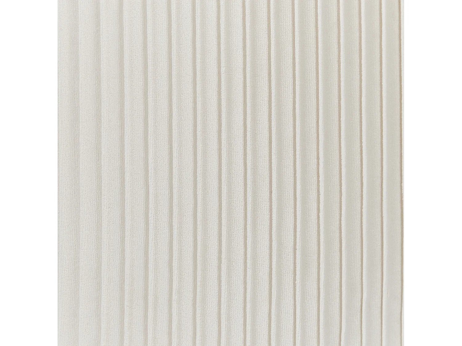 Conjunto de 2 tamboretes com arrumação CAMDENTON Veludo Branco creme 36/31 cm 36/31 cm 44/38 cm