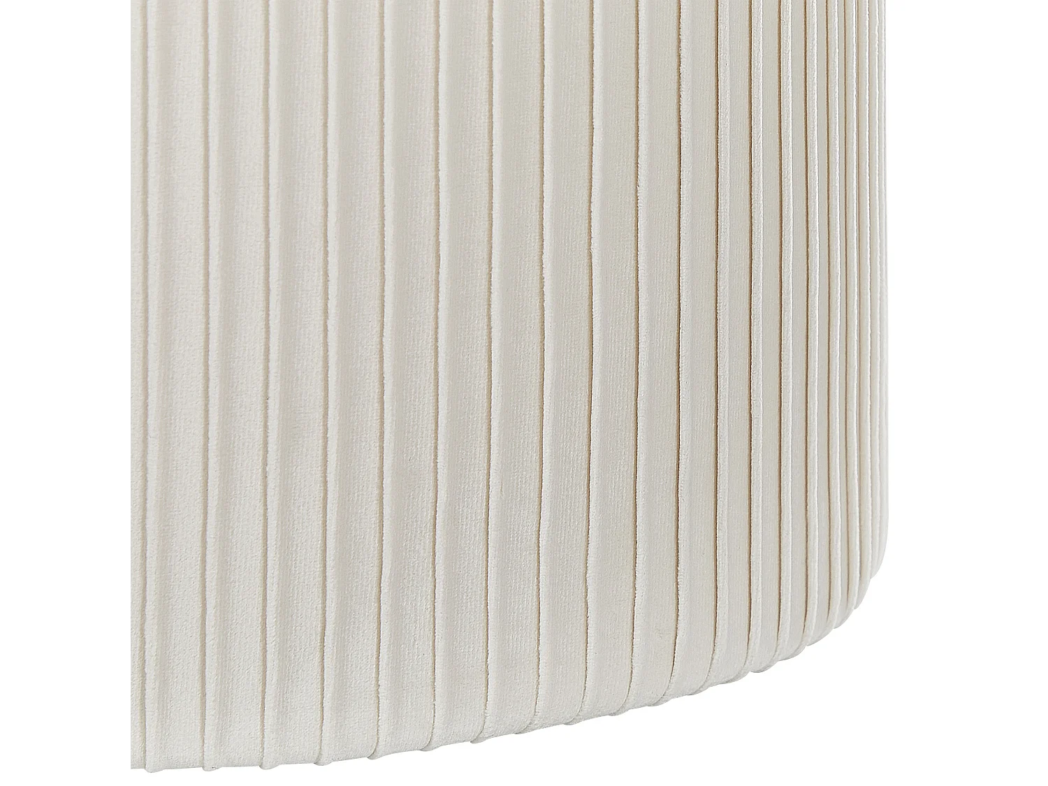 Lot de 2 poufs avec rangement CAMDENTON Velours Blanc cassé