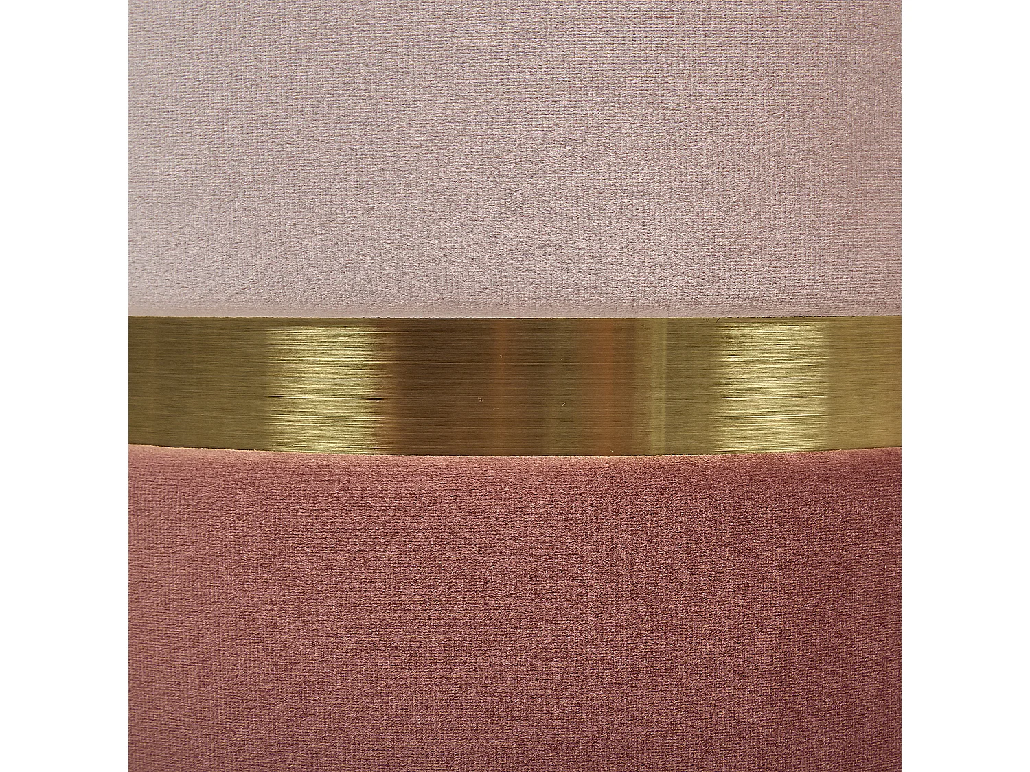 Runder Pouf im 2er Set aus Samt rosa Ottoman Sitzpouf Wichita