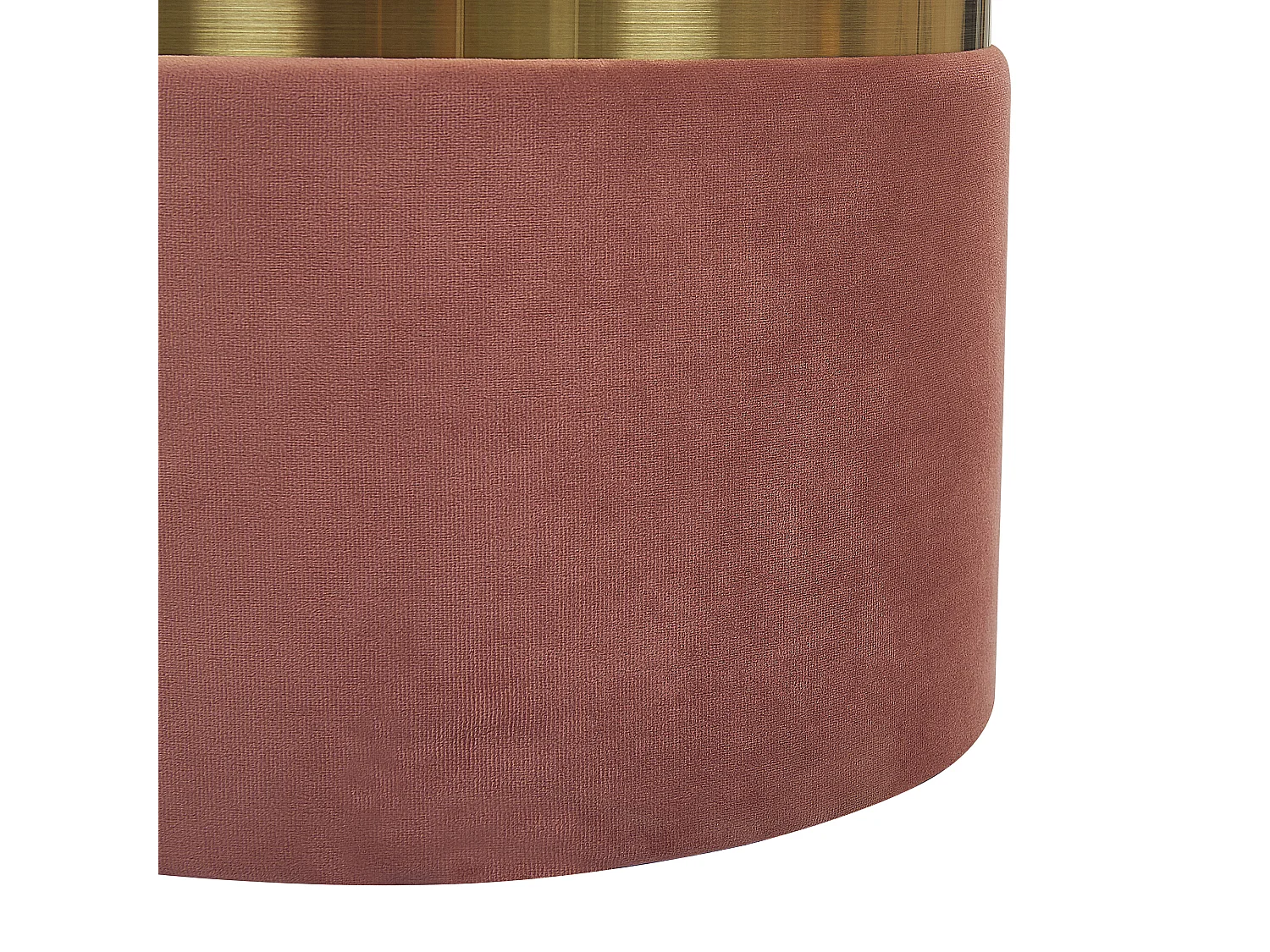 Lot de 2 poufs avec rangement WICHITA Velours Rose