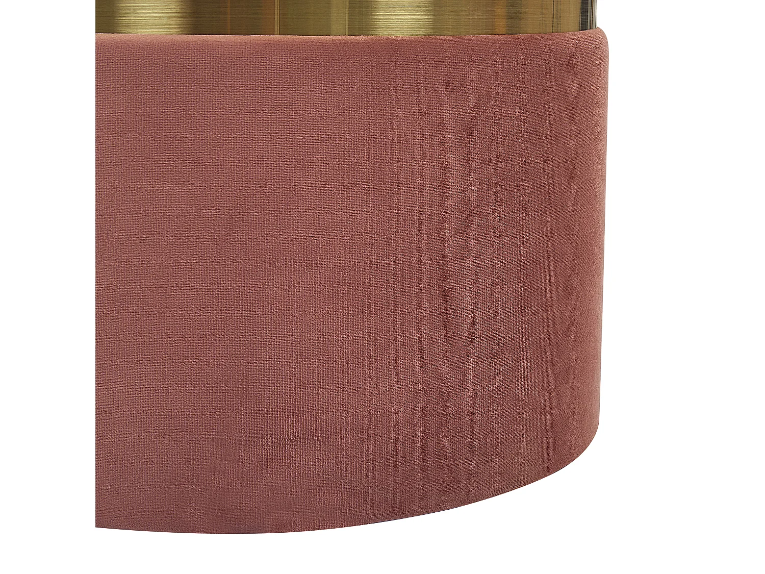 Set of 2 Storage Pouffes WICHITA Velvet Pink