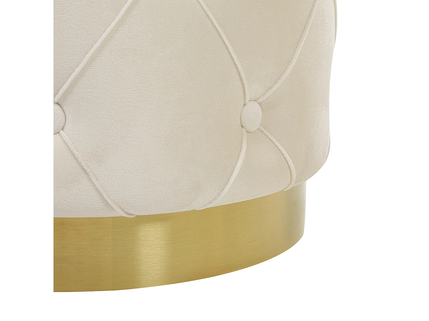 Lot de 2 poufs avec rangement PUEBLO Velours Blanc