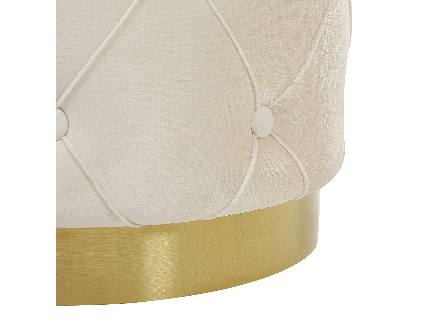 Lot de 2 poufs avec rangement PUEBLO Velours Blanc