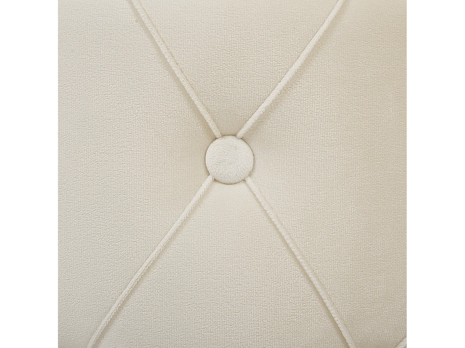 Conjunto de 2 tamboretes com arrumação PUEBLO Veludo Branco 40/33 cm 40/33 cm 44/36 cm