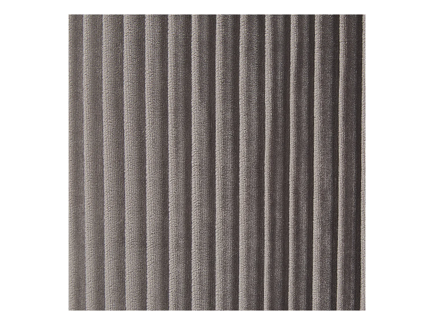 Zestaw 2 pufów ze schowkiem MIRAMAR Welur Szary 35/31 cm 35/31 cm 44/39 cm