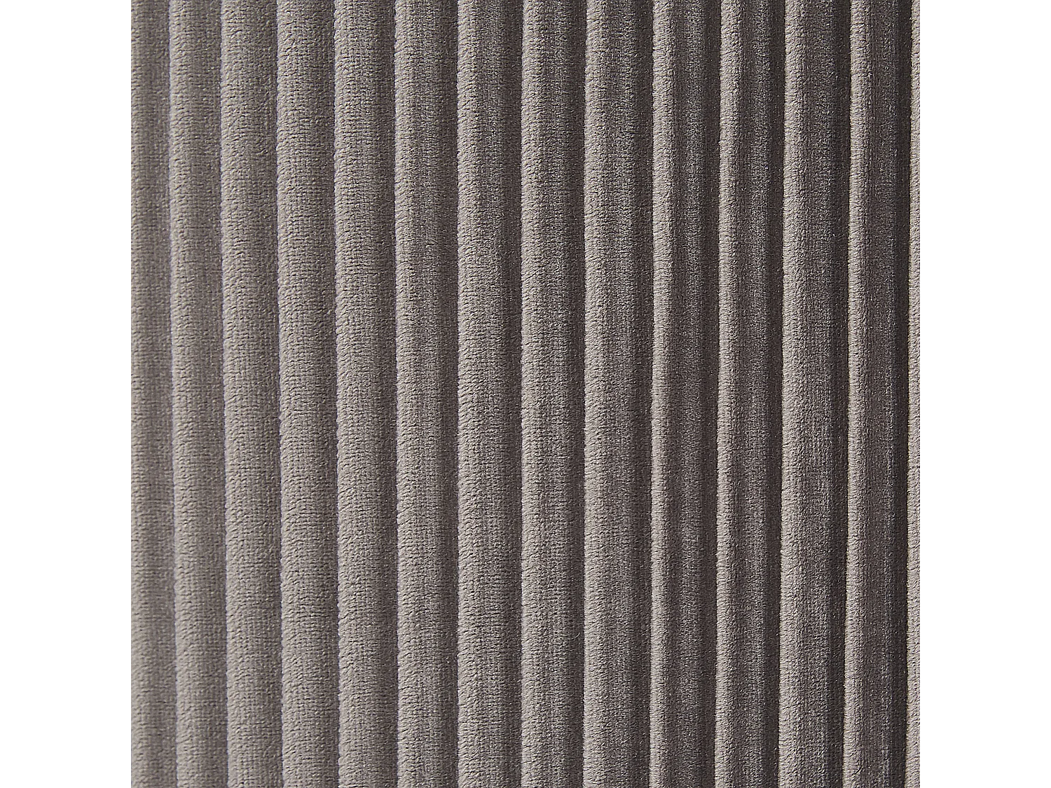 Zestaw 2 pufów ze schowkiem MIRAMAR Welur Szary 35/31 cm 35/31 cm 44/39 cm