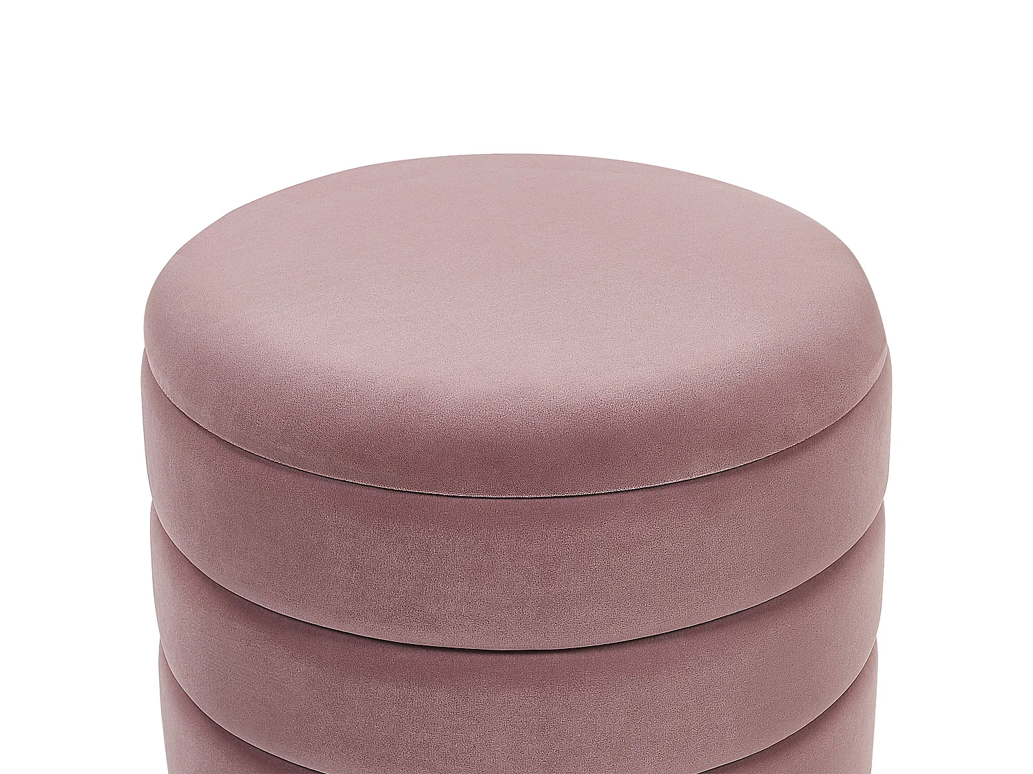 Set van 2 opbergpoefs GARLAND Fluweel Roze 40/33 cm 40/33 cm 44/38 cm