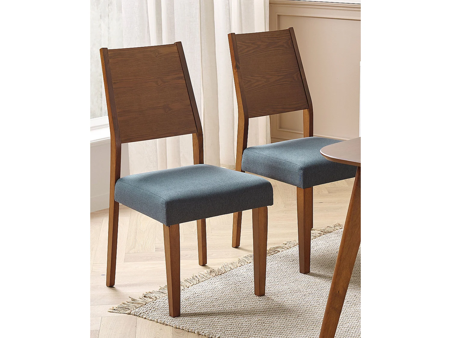 Set di 2 sedie da pranzo ELMIRA Legno Grigio