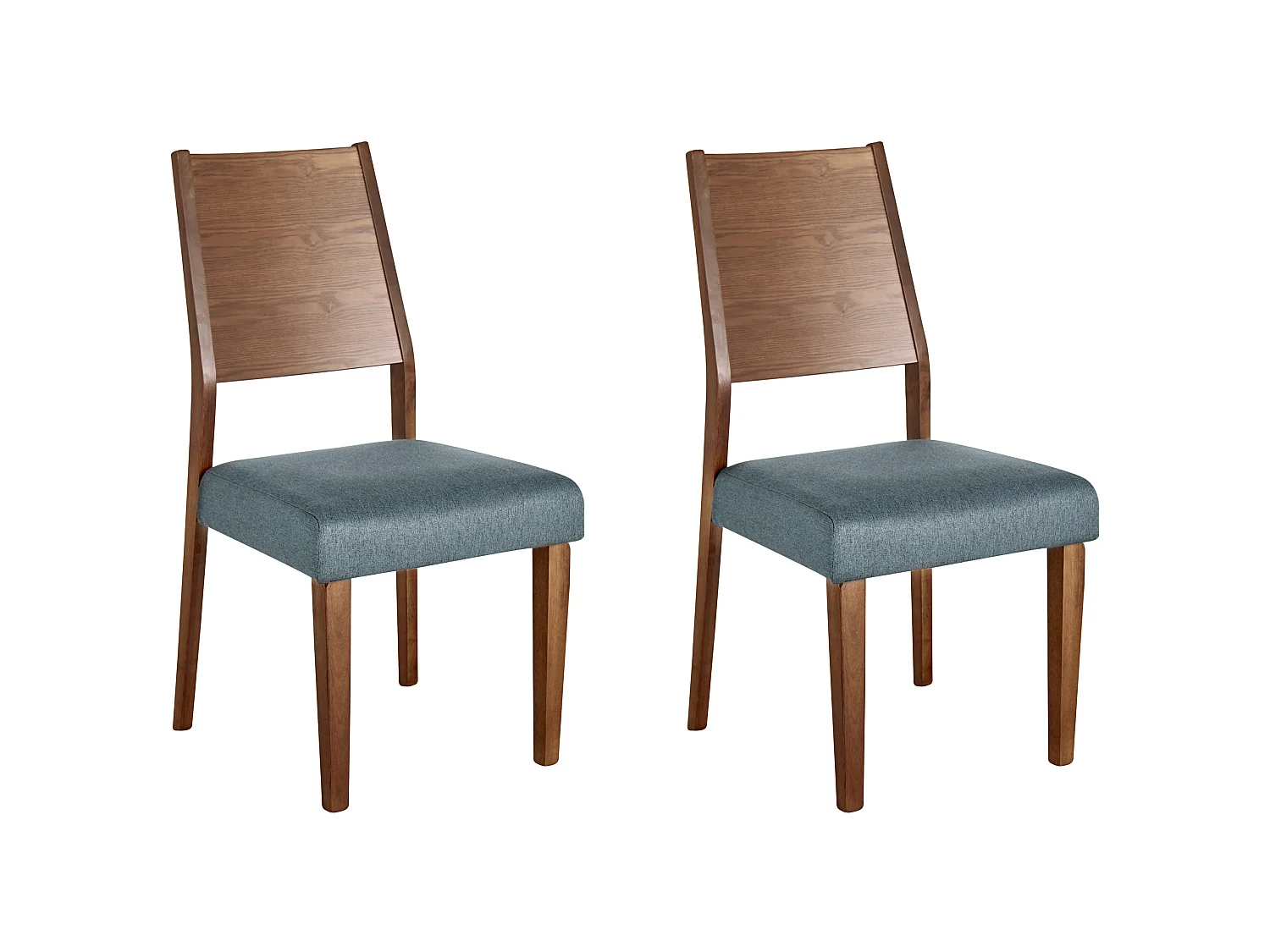 Set di 2 sedie da pranzo ELMIRA Legno Grigio
