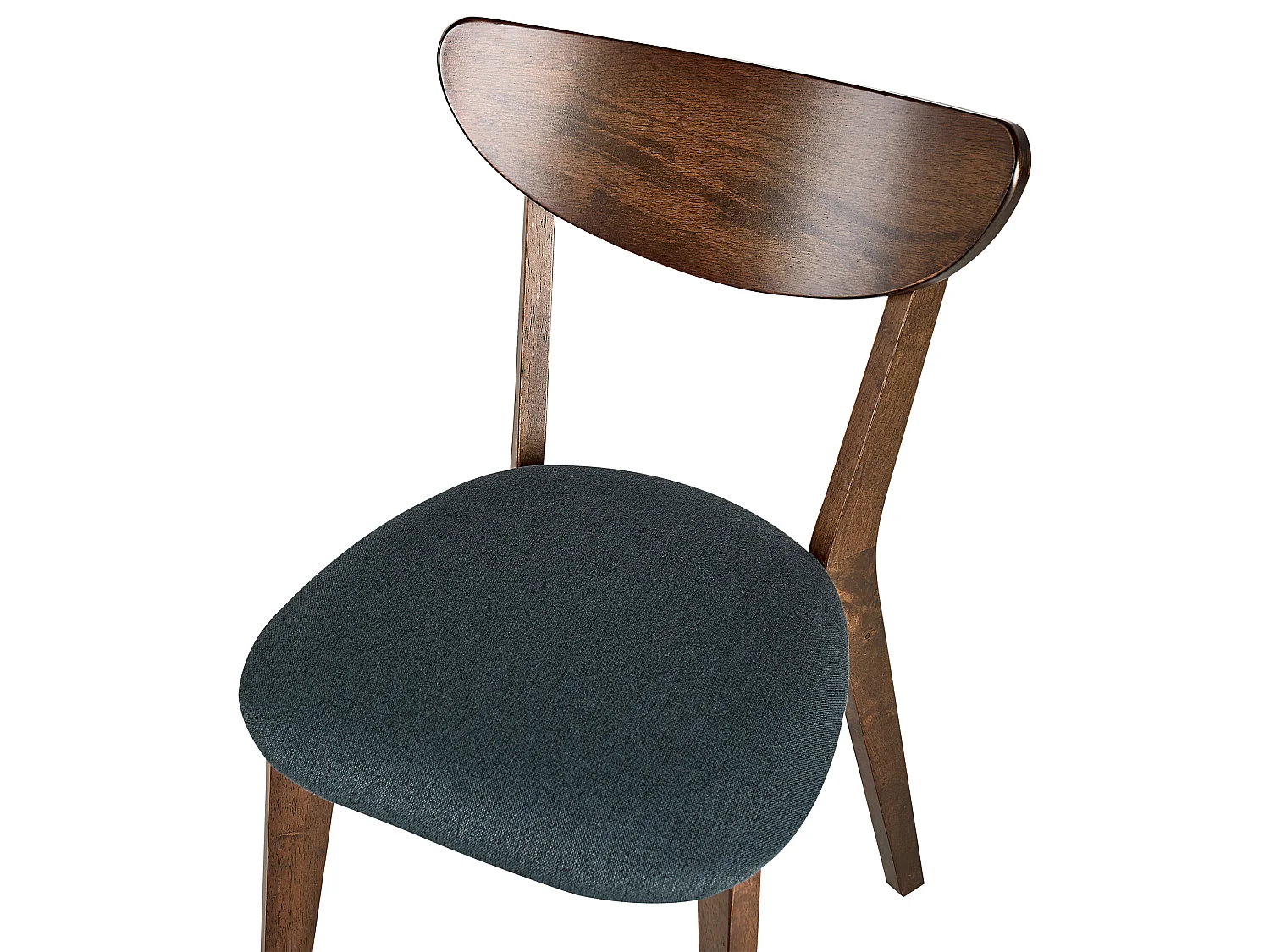 Lot de 2 chaises de salle à manger ERIE Bois Marron foncé/gris