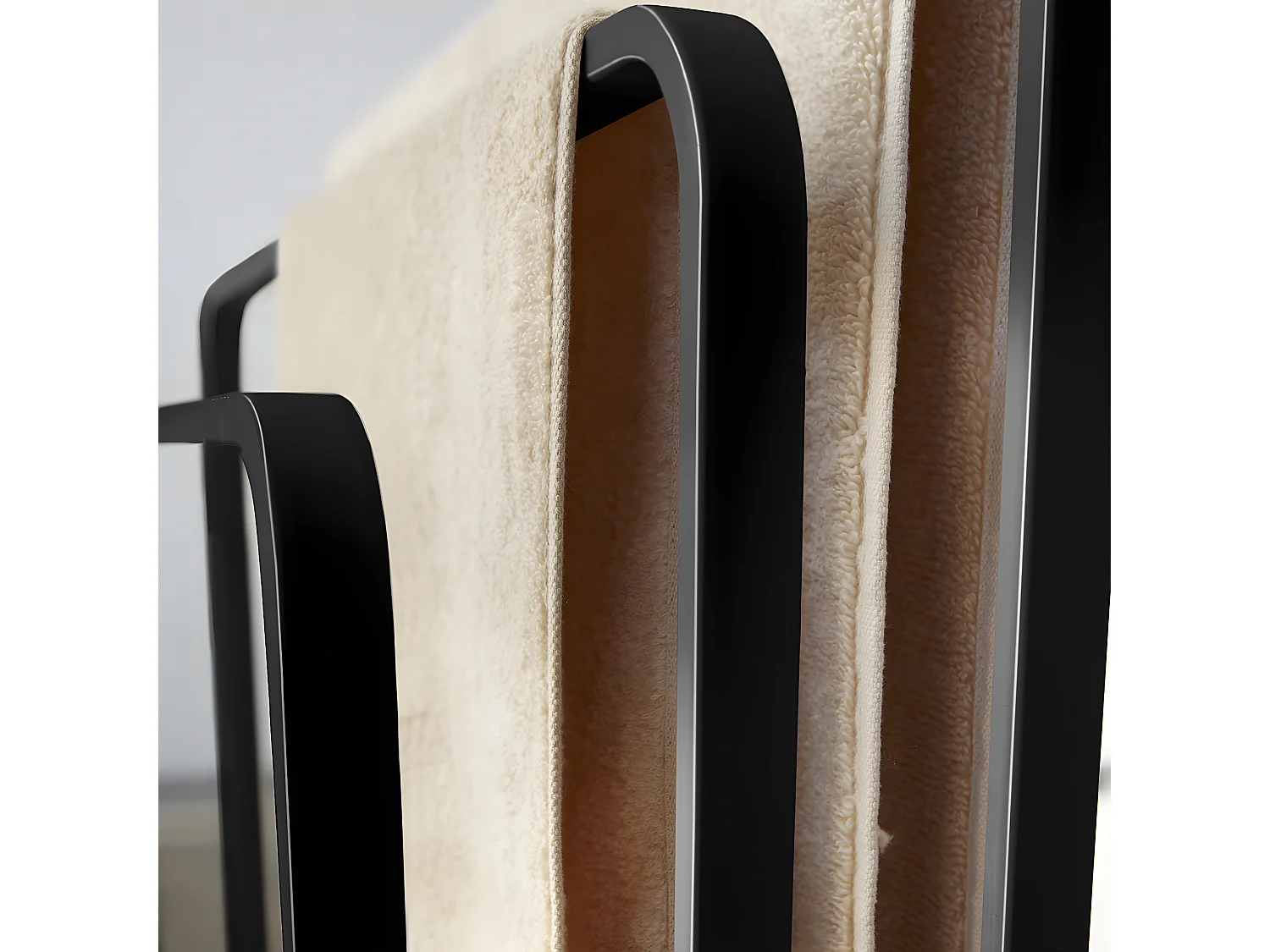 Porte serviettes à 4 barres - L70 cm