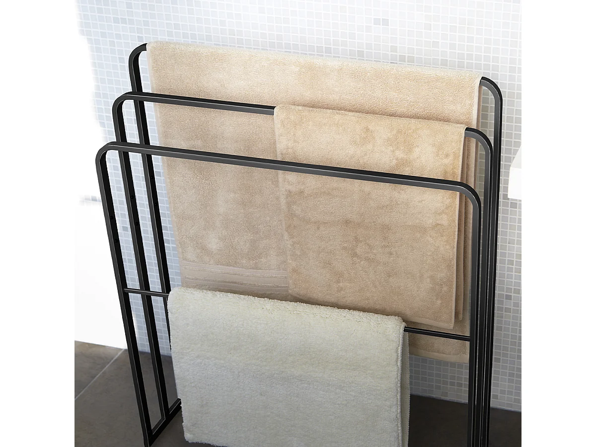 Wieszak na ręczniki z 4 prętami - 70 cm