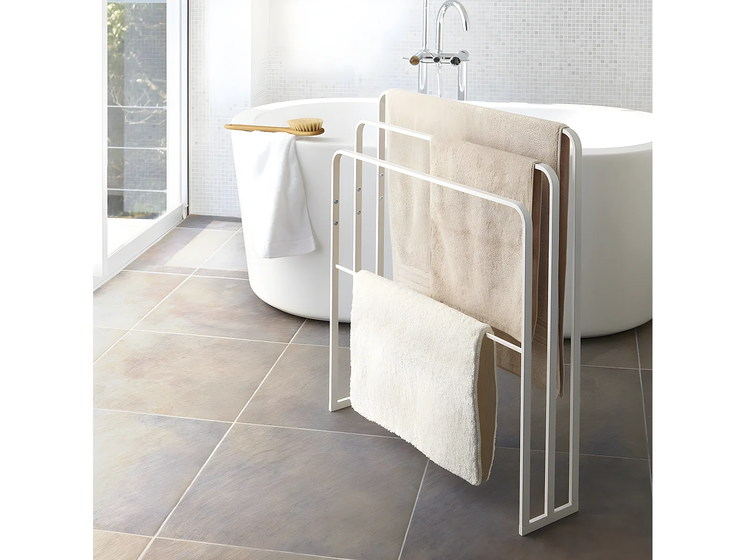 Porta asciugamani a 4 barre- L70 cm