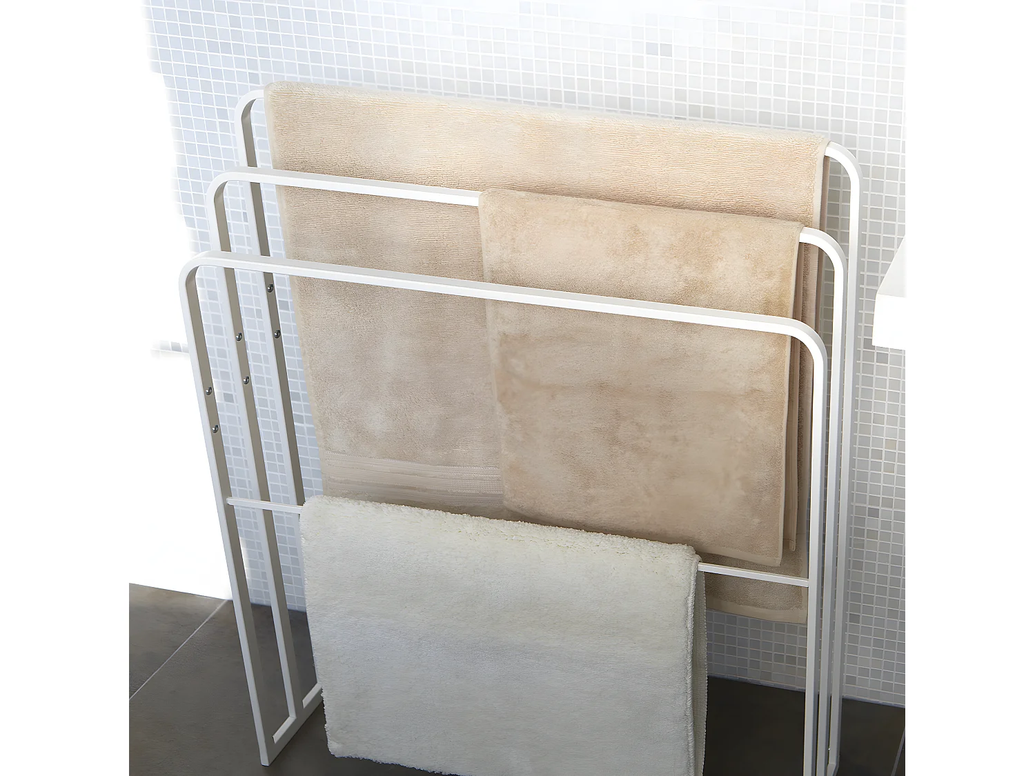 Porta asciugamani a 4 barre- L70 cm